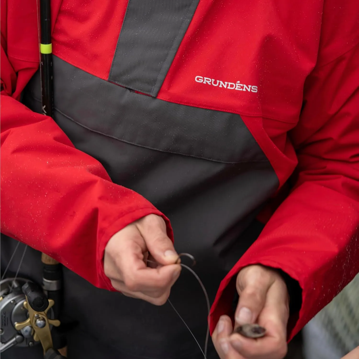 Grundens Men's Full Share Anorak | Durable, Breathable and Waterproof Rain Jacket Designed for Rugged, Heavy-Duty Performance