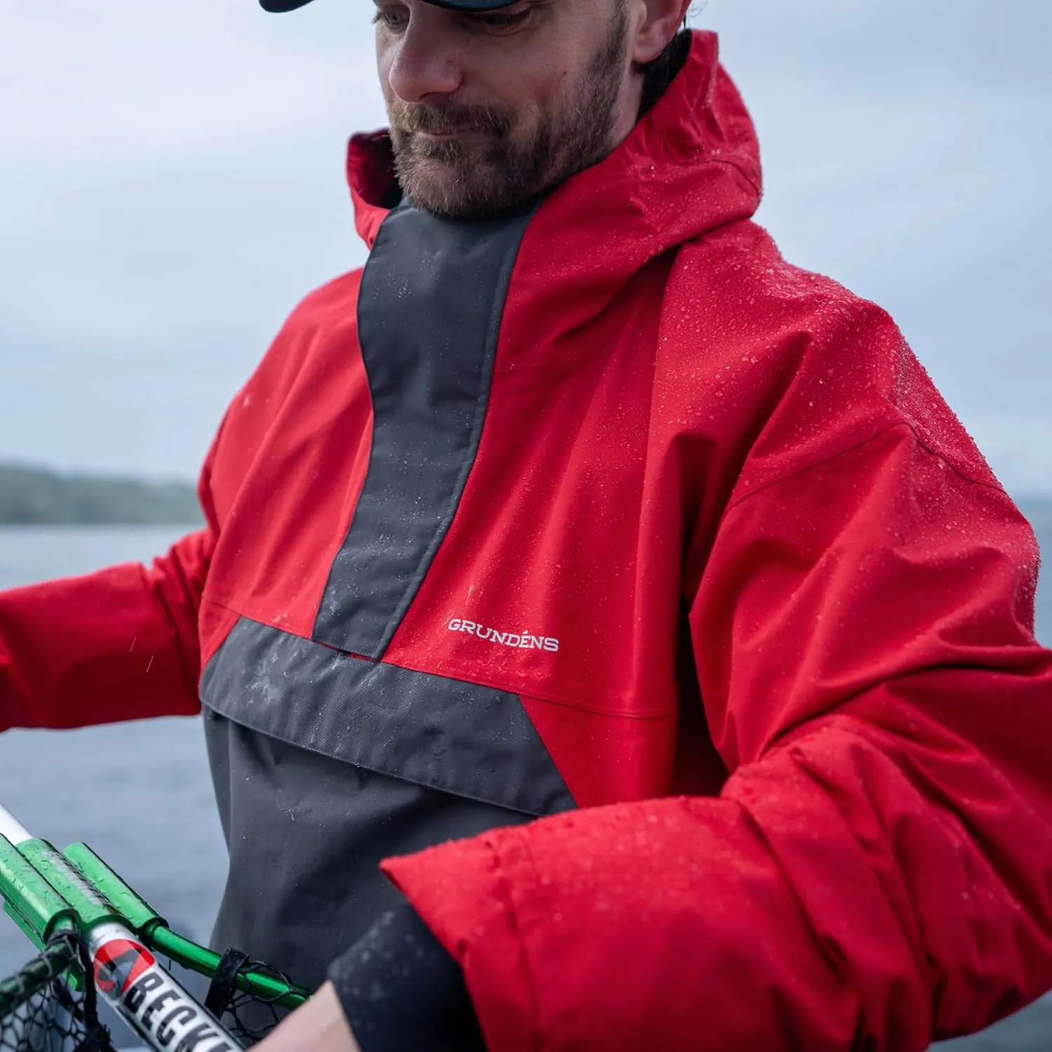 Grundens Men's Full Share Anorak | Durable, Breathable and Waterproof Rain Jacket Designed for Rugged, Heavy-Duty Performance