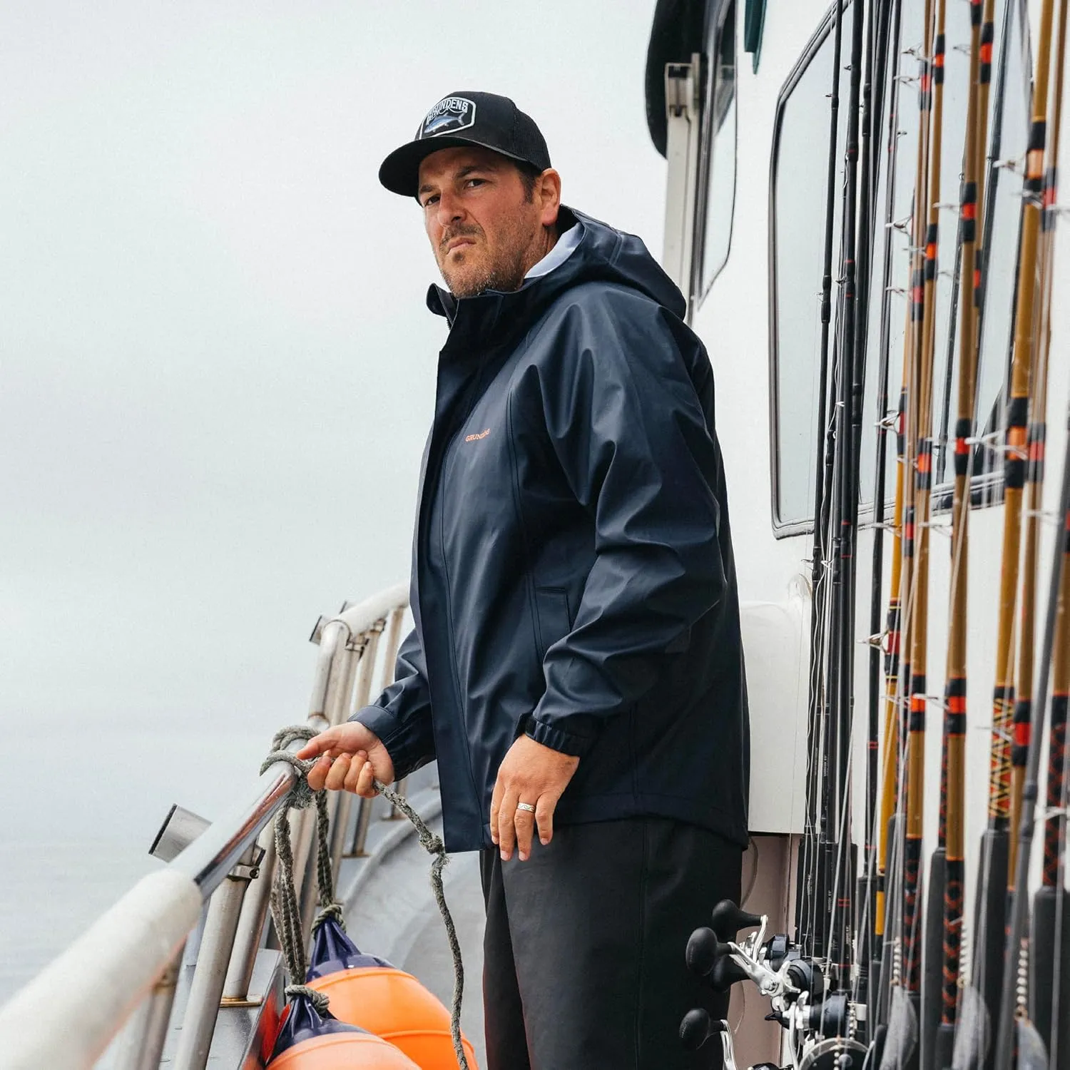 Grundens Men’s Neptune Commercial Fishing Jacket | Waterproof, Adjustable