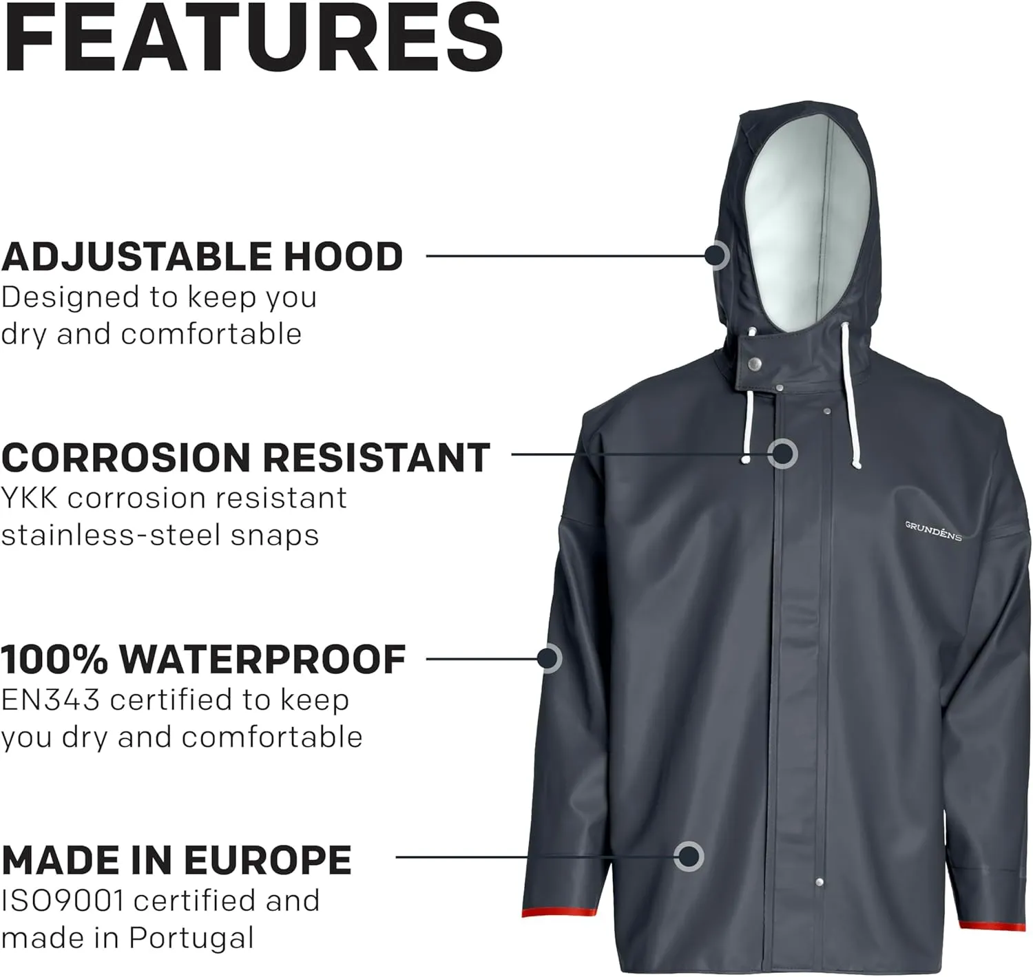Grundéns Men's Brigg 40 Fishing Jacket