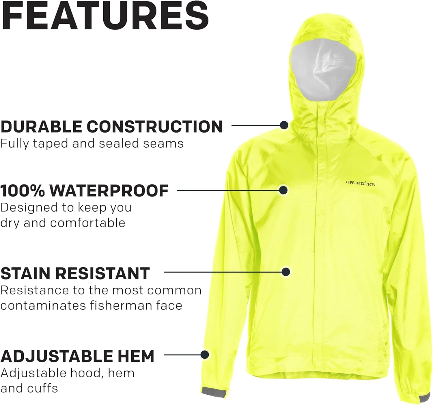 Grundéns Weather Watch Hooded Fishing Jacket