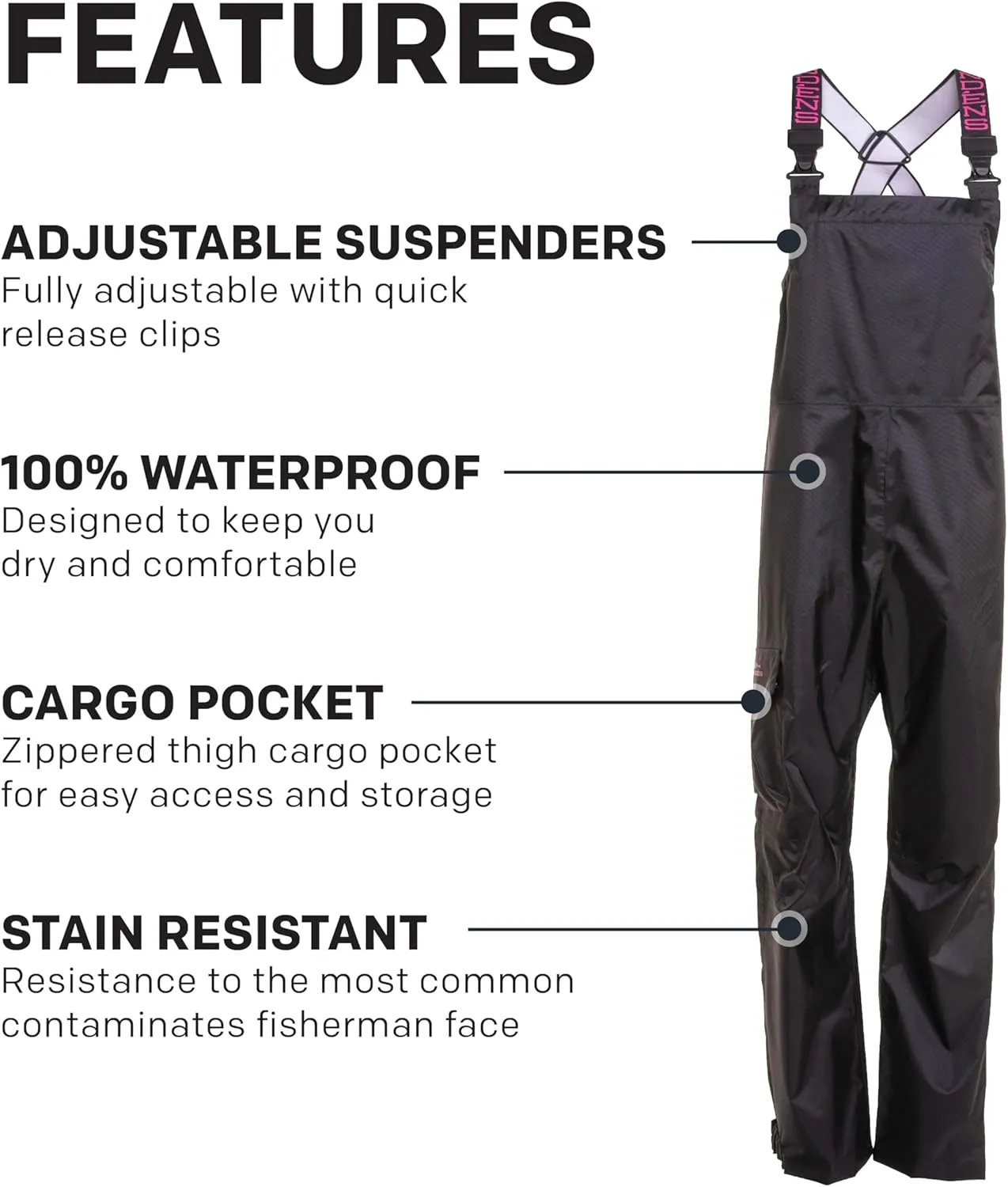 Grundéns Women's Weather Watch Bib | Updated | Waterproof, Stain-Resistant