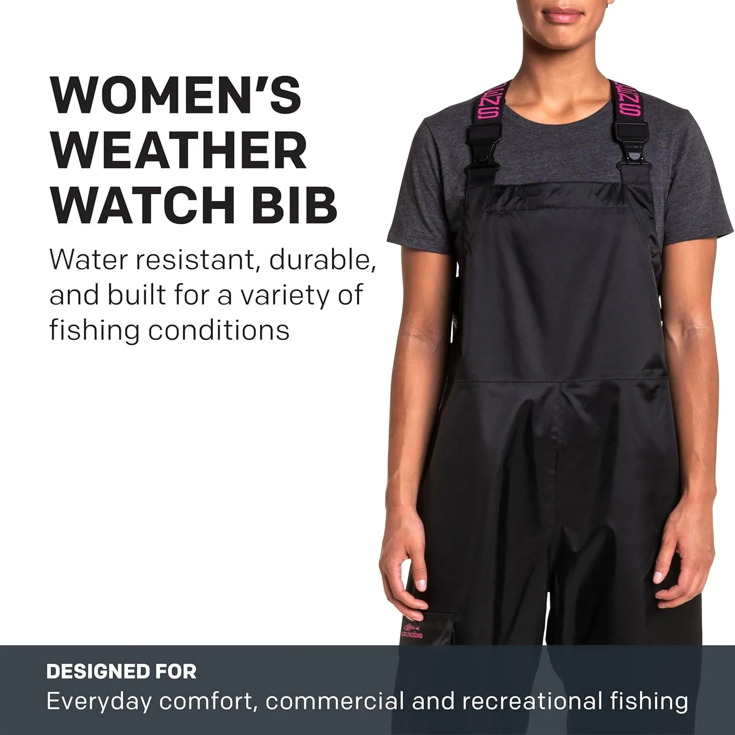 Grundéns Women's Weather Watch Bib | Updated | Waterproof, Stain-Resistant