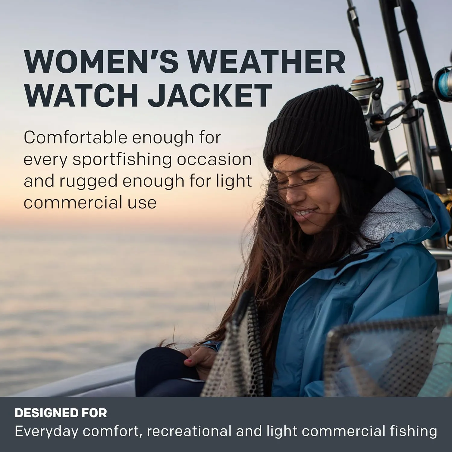 Grundéns Women’s Weather Watch Hooded Fishing Jacket | Waterproof, Stain-Resistant