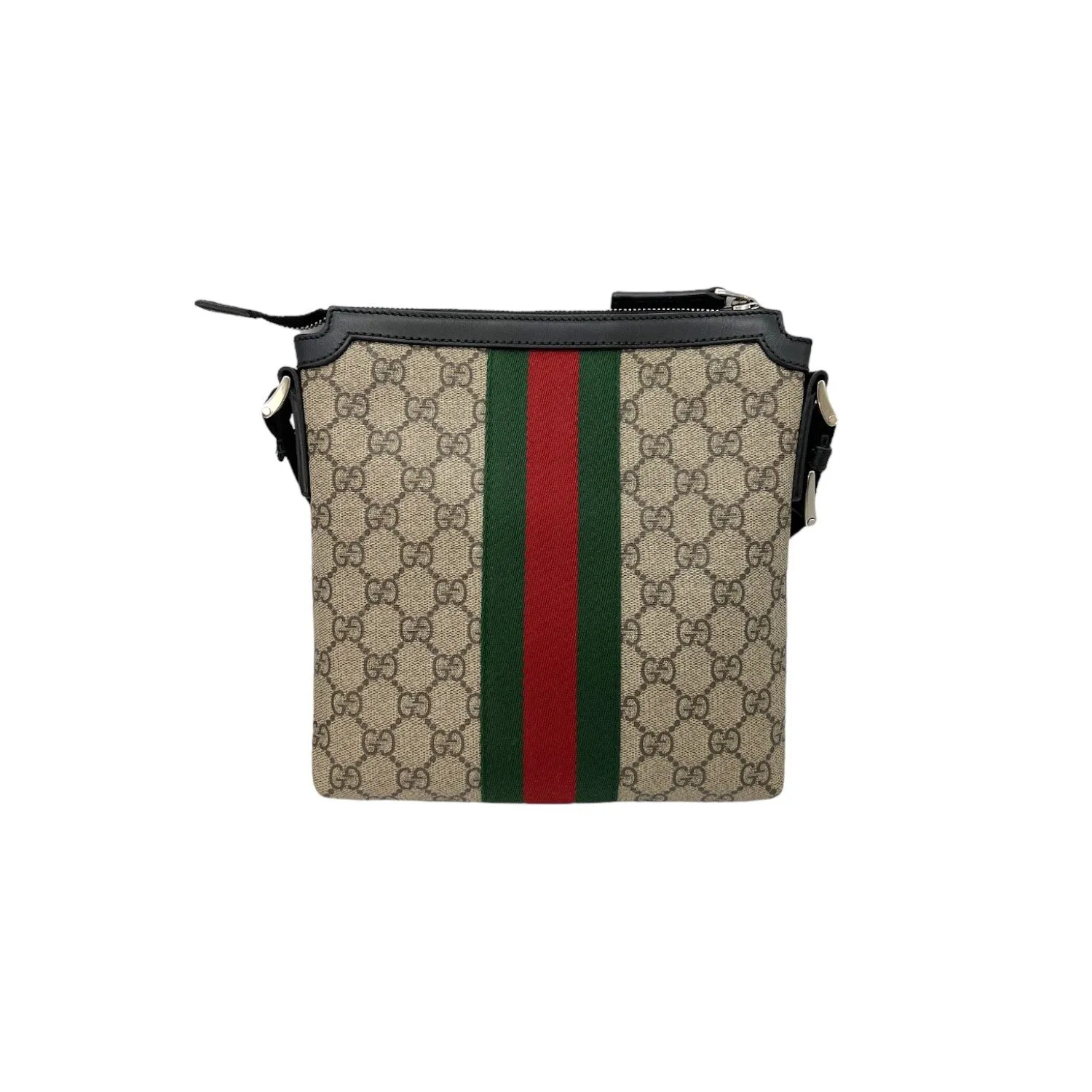 Gucci GG Web Cutting-edge software Messenger Canvas Bag Touch-sensitive