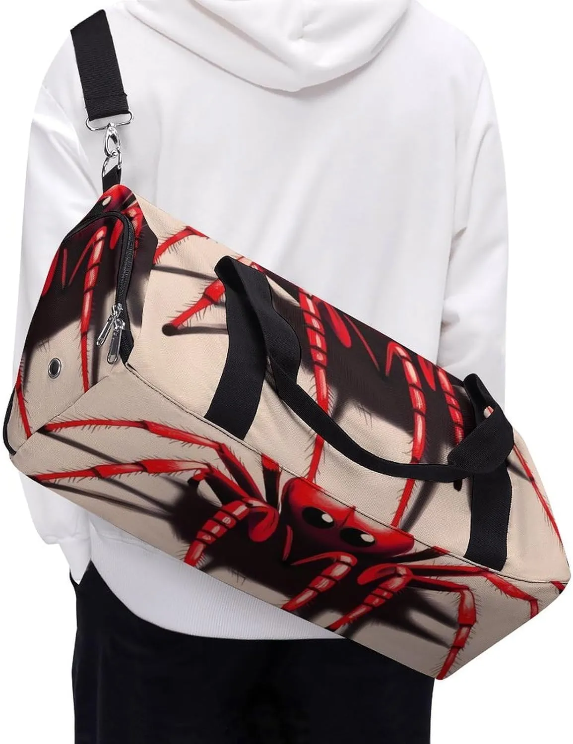 Gym Bag Adorable Animal Duffel Bag for Men Women Overnight Bag with Shoe Compartment Workout Bags