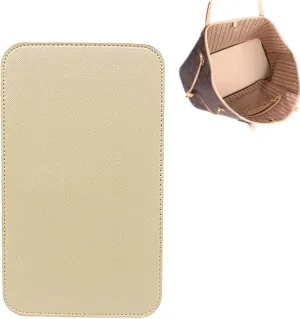 Handbag Base Shaper Leather Bag Liner Board Compatible with Speedy 35 Tote Purse 13 x 7 inch Bag Bottom Shaper Pad Arc Corner Bag Liner Board Insert (Beige-13x7 inch)