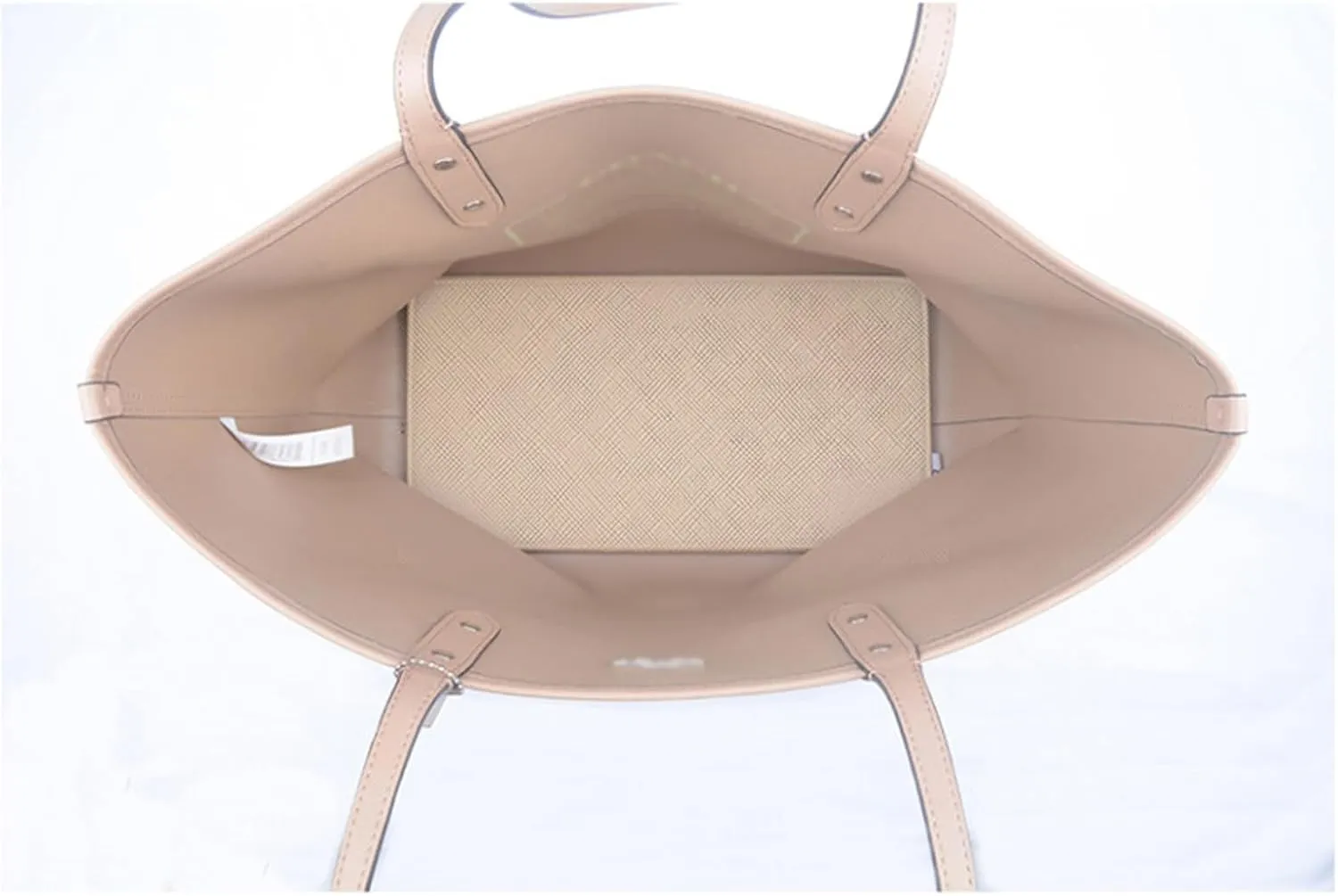 Handbag Base Shaper Leather Bag Liner Board Compatible with Speedy 35 Tote Purse 13 x 7 inch Bag Bottom Shaper Pad Arc Corner Bag Liner Board Insert (Beige-13x7 inch)