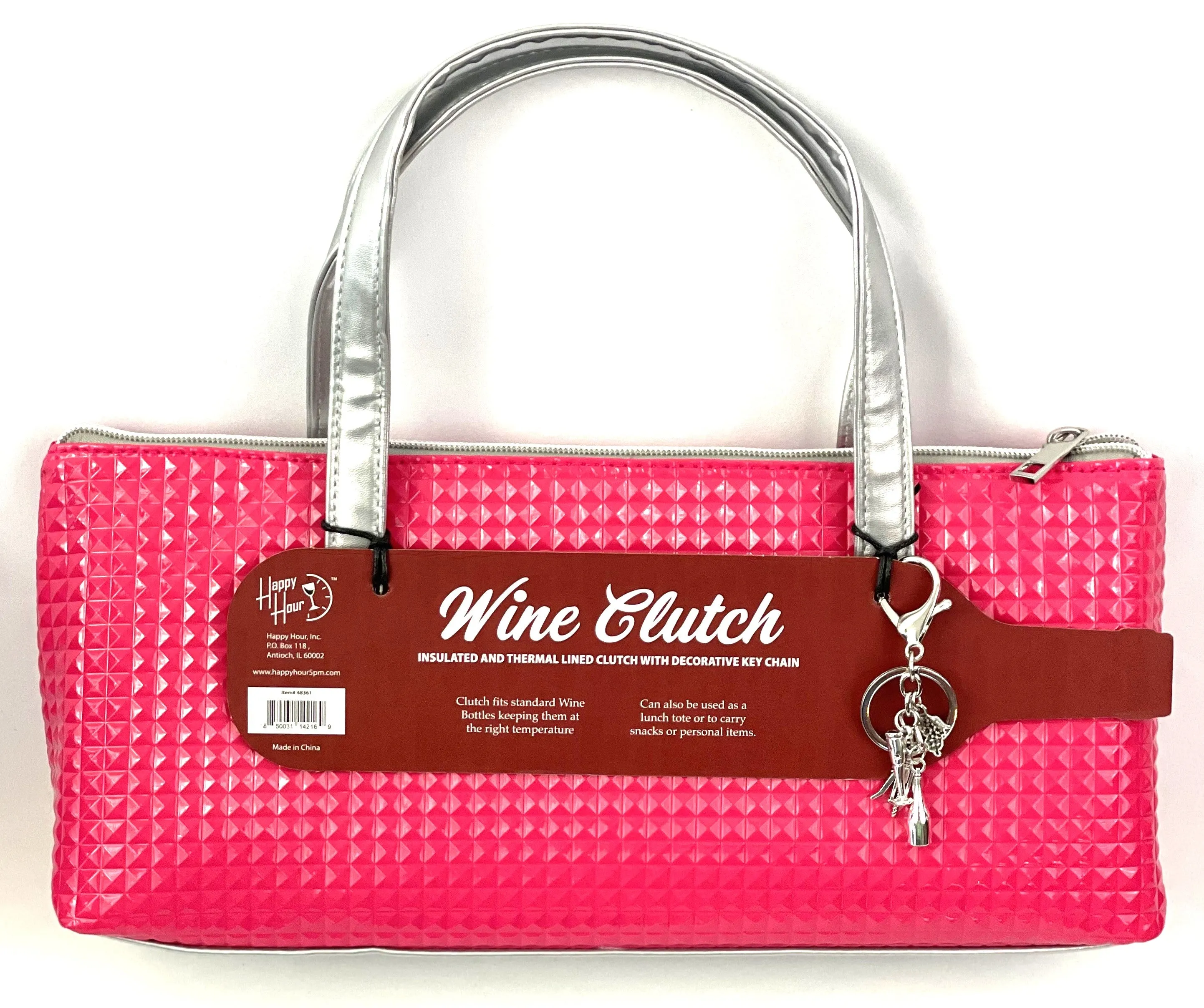 Happy Hour Wine Clutch with Key Ring
