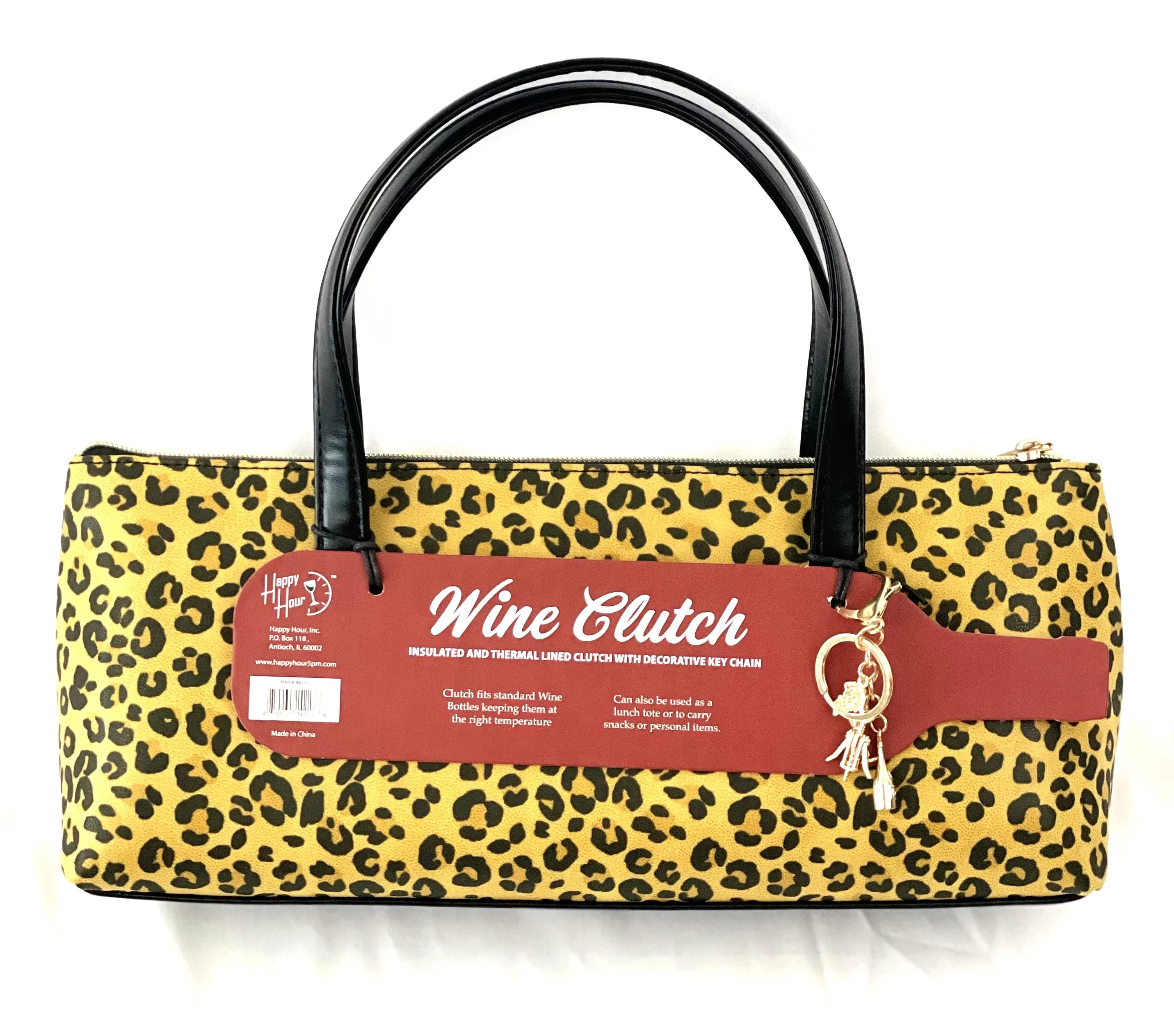 Happy Hour Wine Clutch with Key Ring