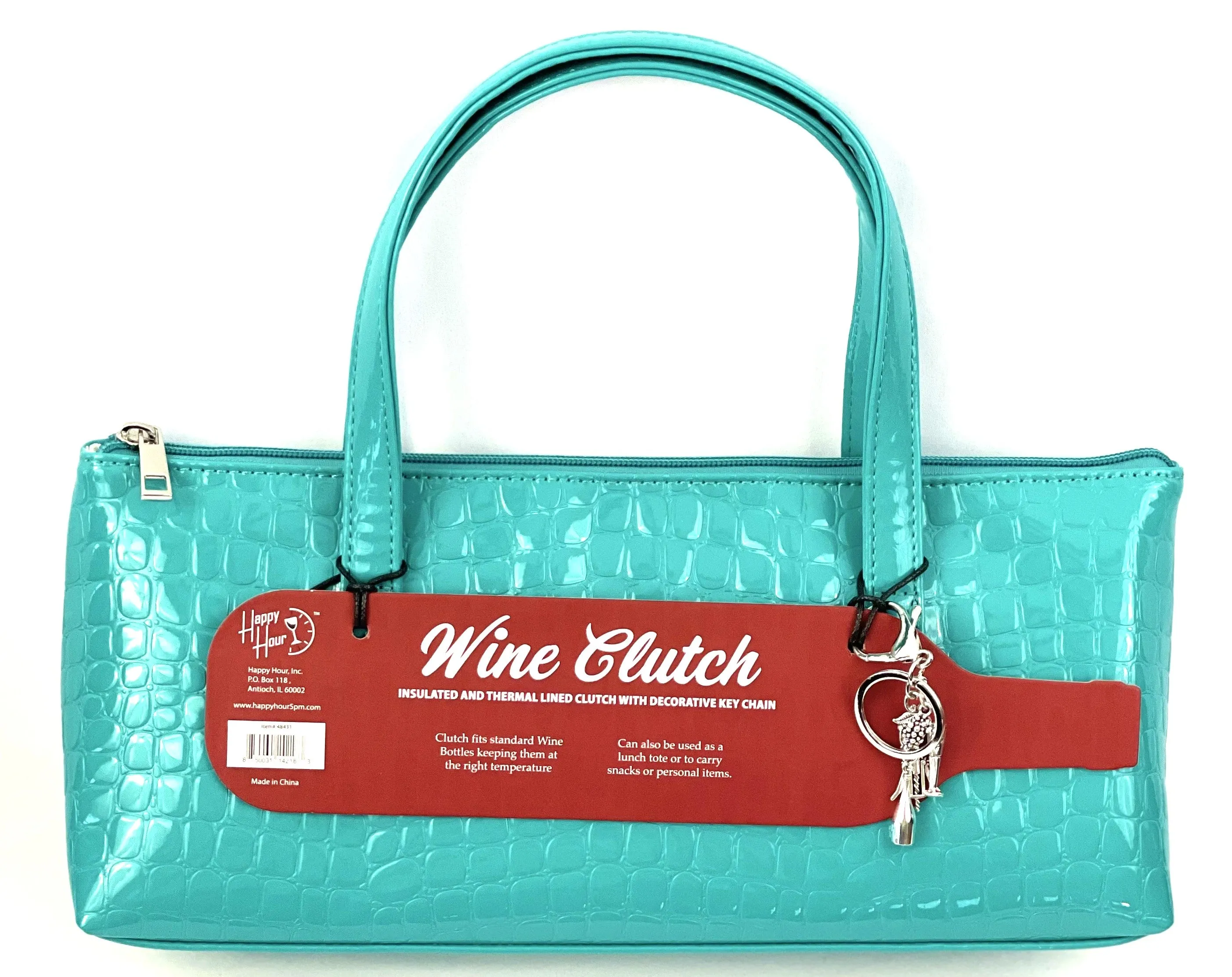 Happy Hour Wine Clutch with Key Ring