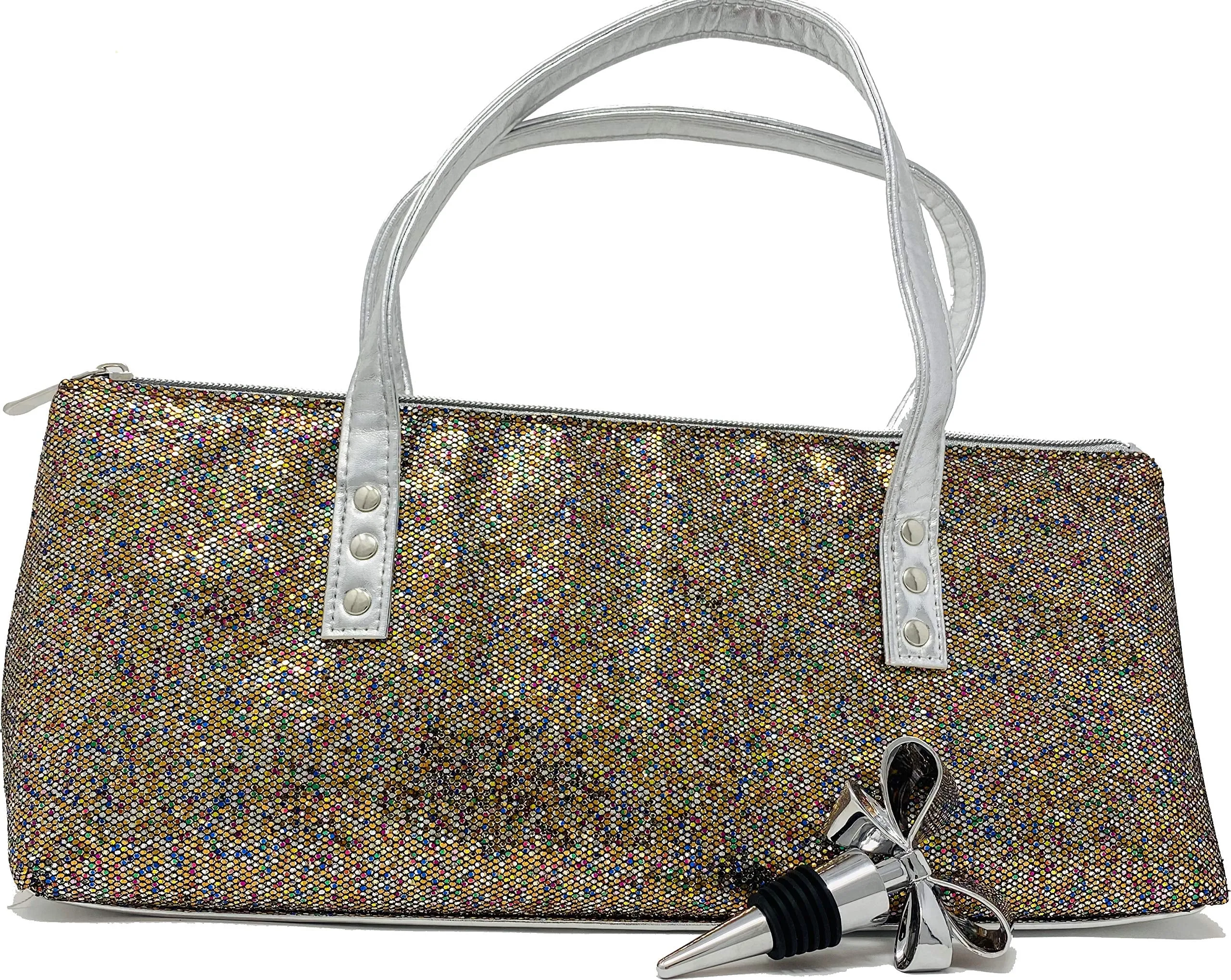 Happy Hour Wine Purse with Bottle Stopper