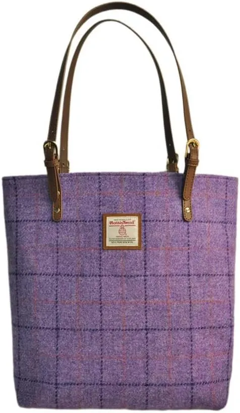 Harris Tweed Tote bag Retro Plaid Large Capacity Handbag Versatile Shoulder Bag