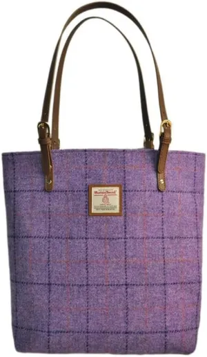 Harris Tweed Tote bag Retro Plaid Large Capacity Handbag Versatile Shoulder Bag