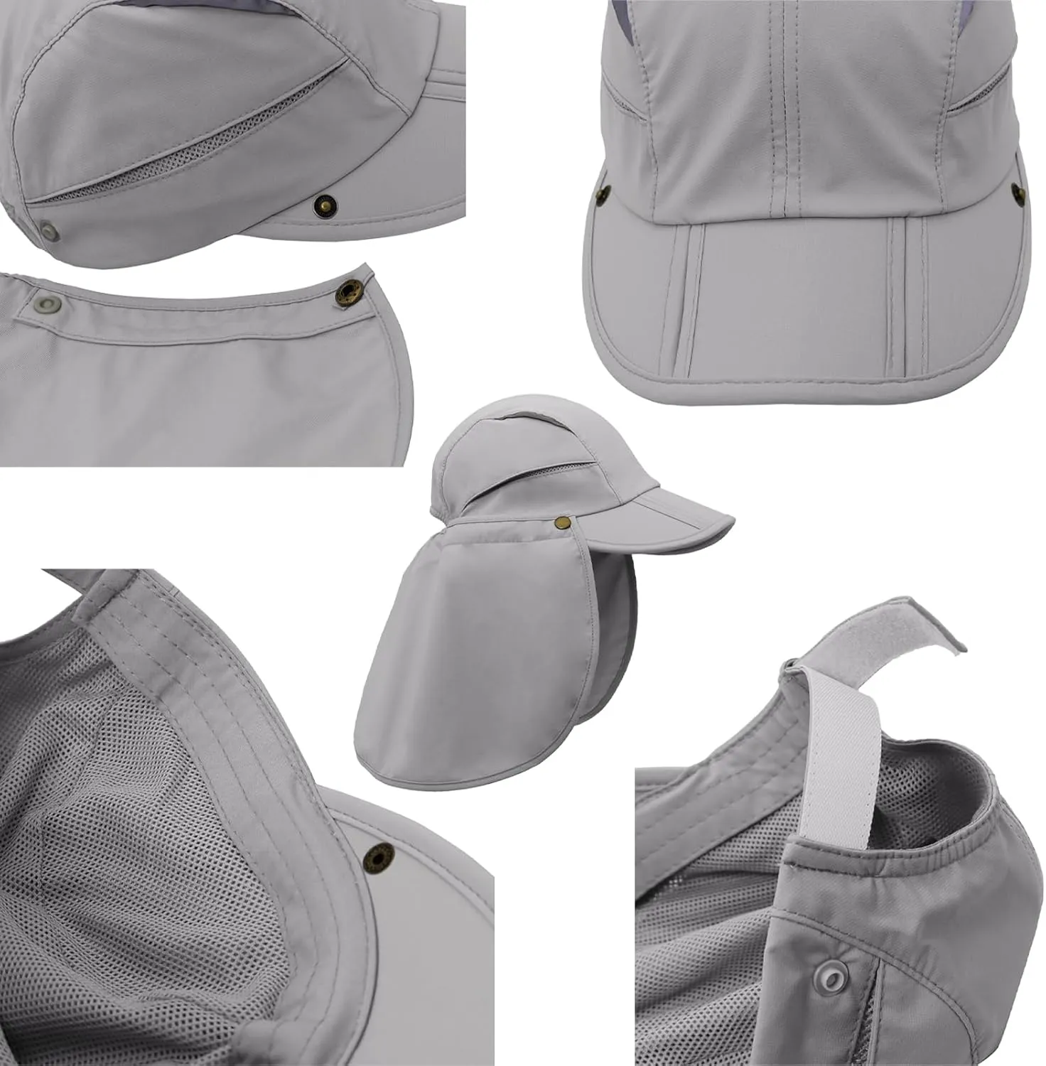 Hat with Neck Protection Detachable Multi-Purpose Summer Sun Hat Sun Protection Breathable Quick Dry UV Protection