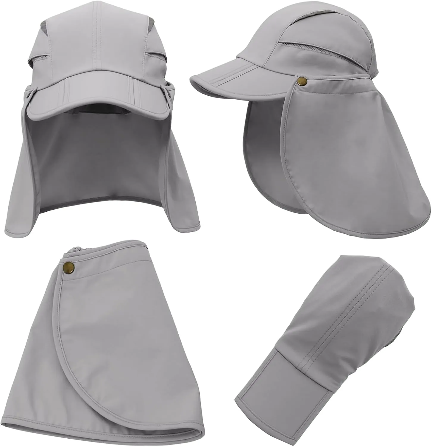 Hat with Neck Protection Detachable Multi-Purpose Summer Sun Hat Sun Protection Breathable Quick Dry UV Protection