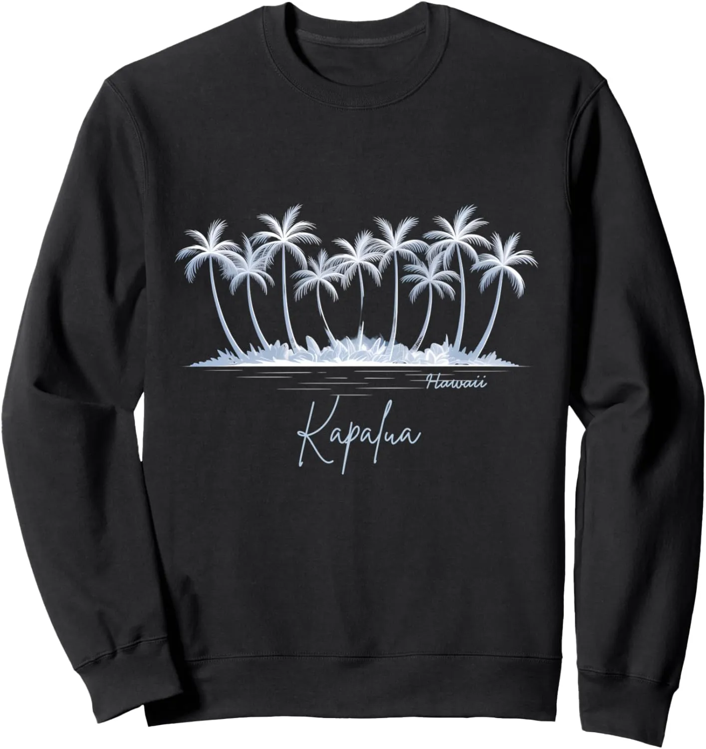 Hawaii Beach Kapalua Family Vacation Palm Tree Sweatshirt