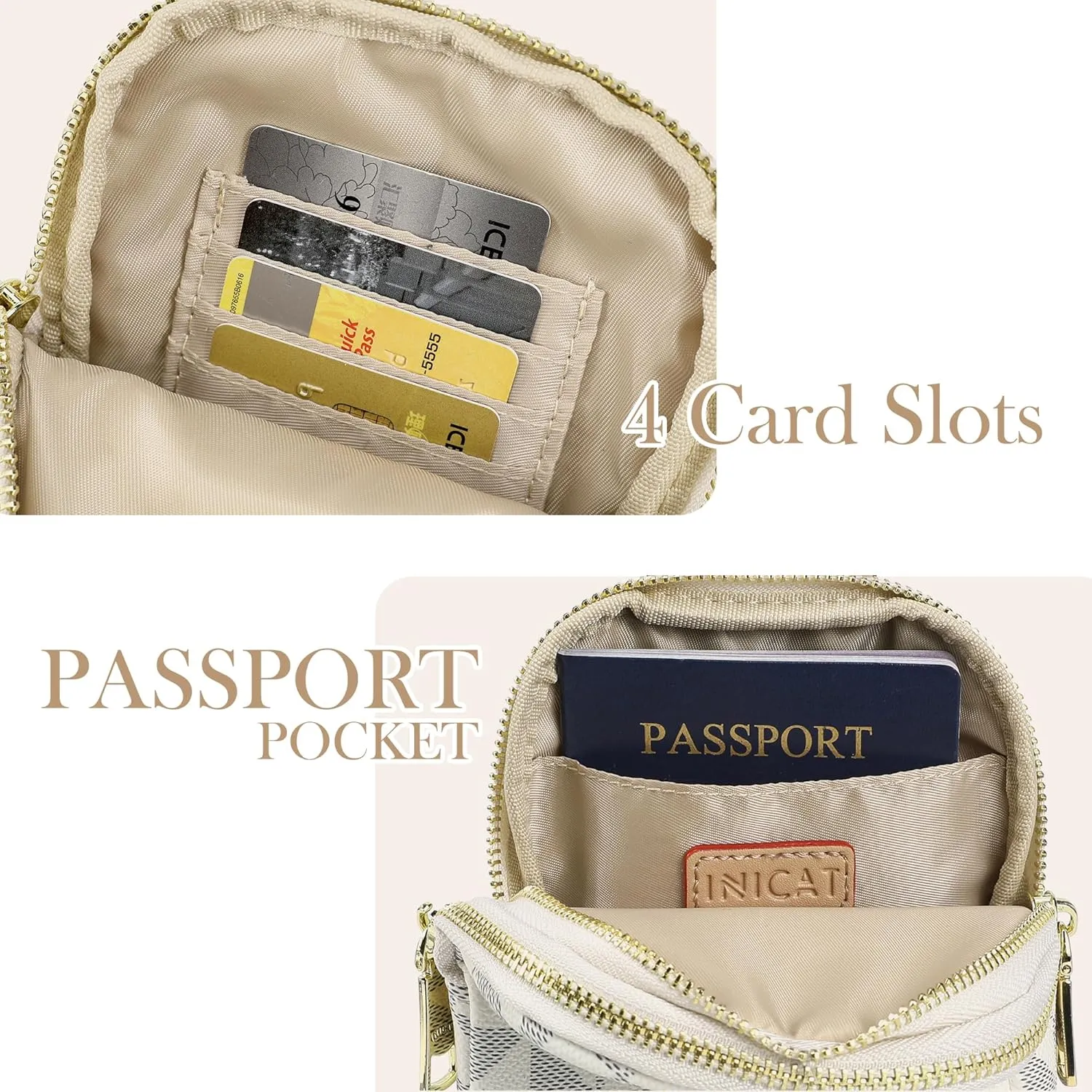 Haytijoe Small Crossbody Sling Bag for Women Travel Purses Anti Theft Cross Body Bag for Woman Fanny Packs