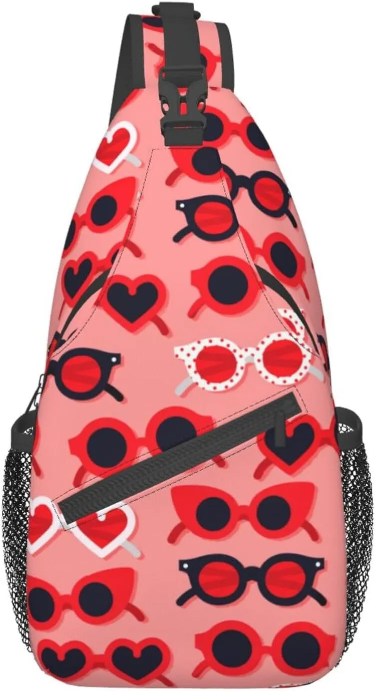Heart Shoulder Bag Cute Sling Backpack Daypack Casual Valentines Day Bag Womens Backpack Bag