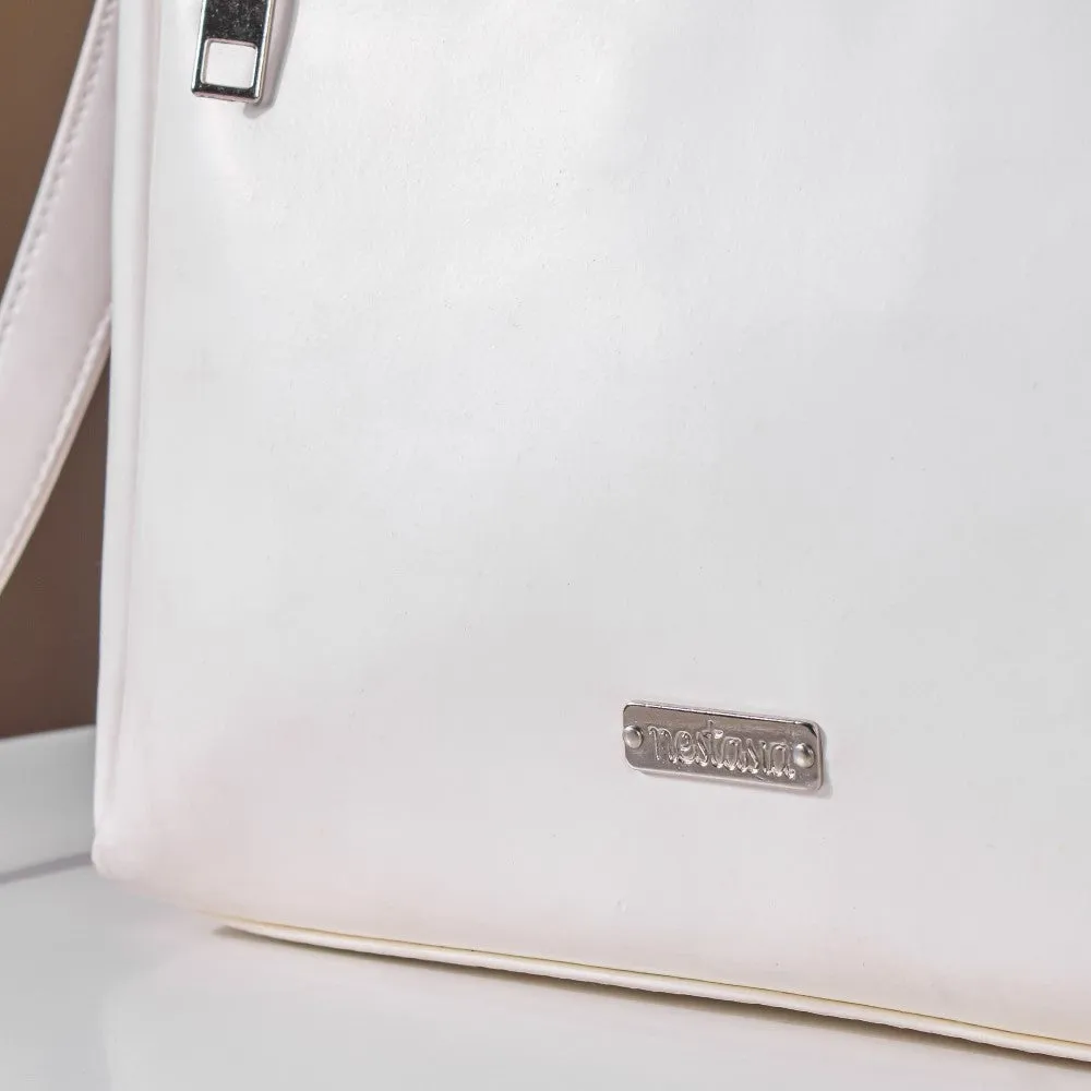 Heart Sling Bag White And Pink