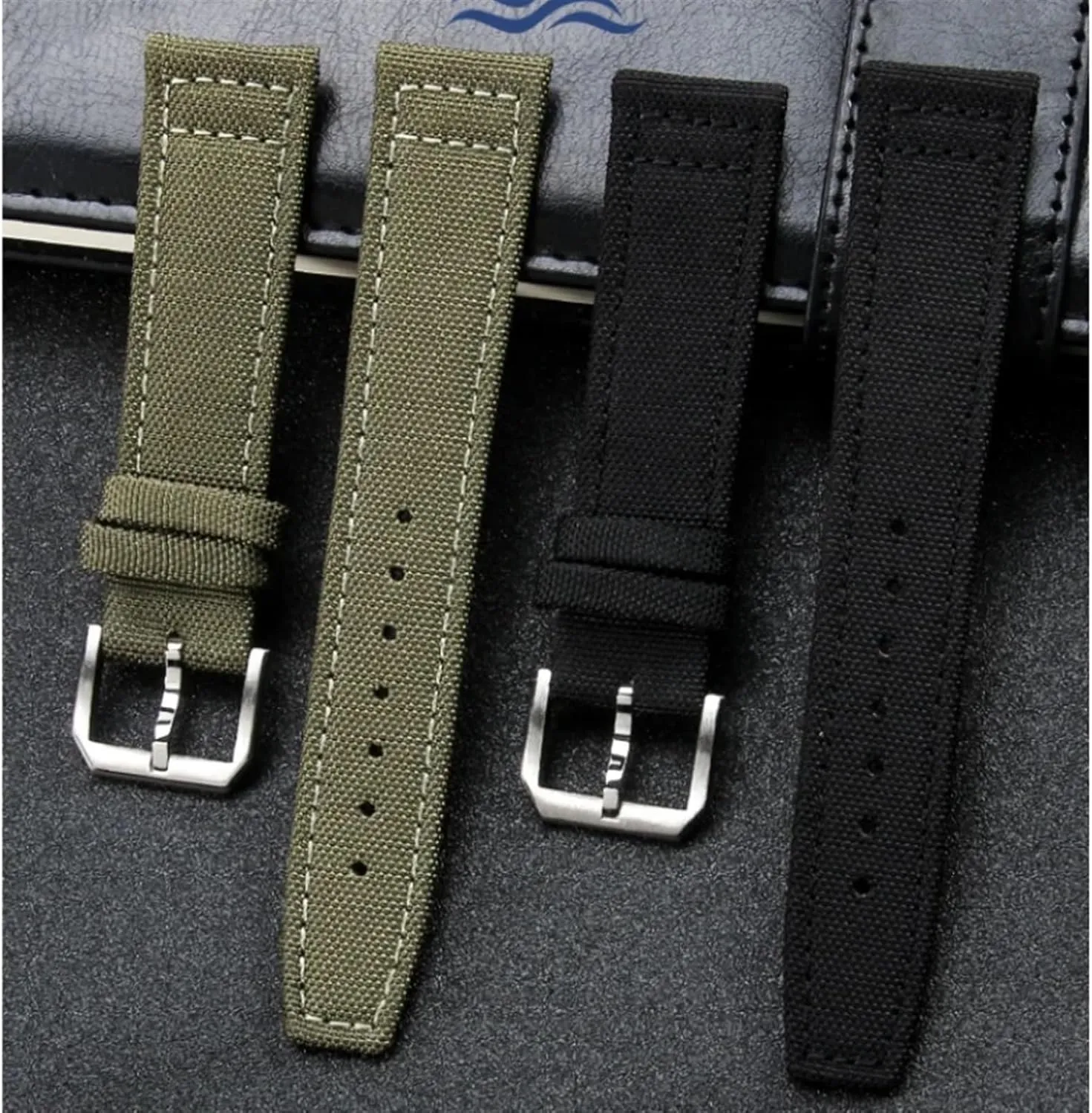 High Density Nylon 20mm Watch Straps for IWC Pilot Portuguese Portofino Nylon Canvas Watch Bands Watchbands Straps Bracelets