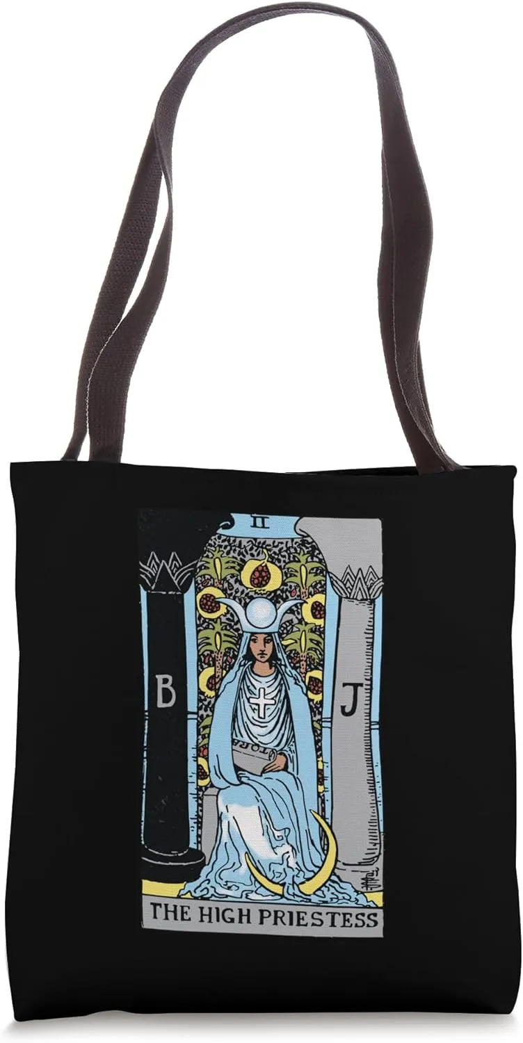 High Priestess Tarot Card Rider Waite Tote Bag
