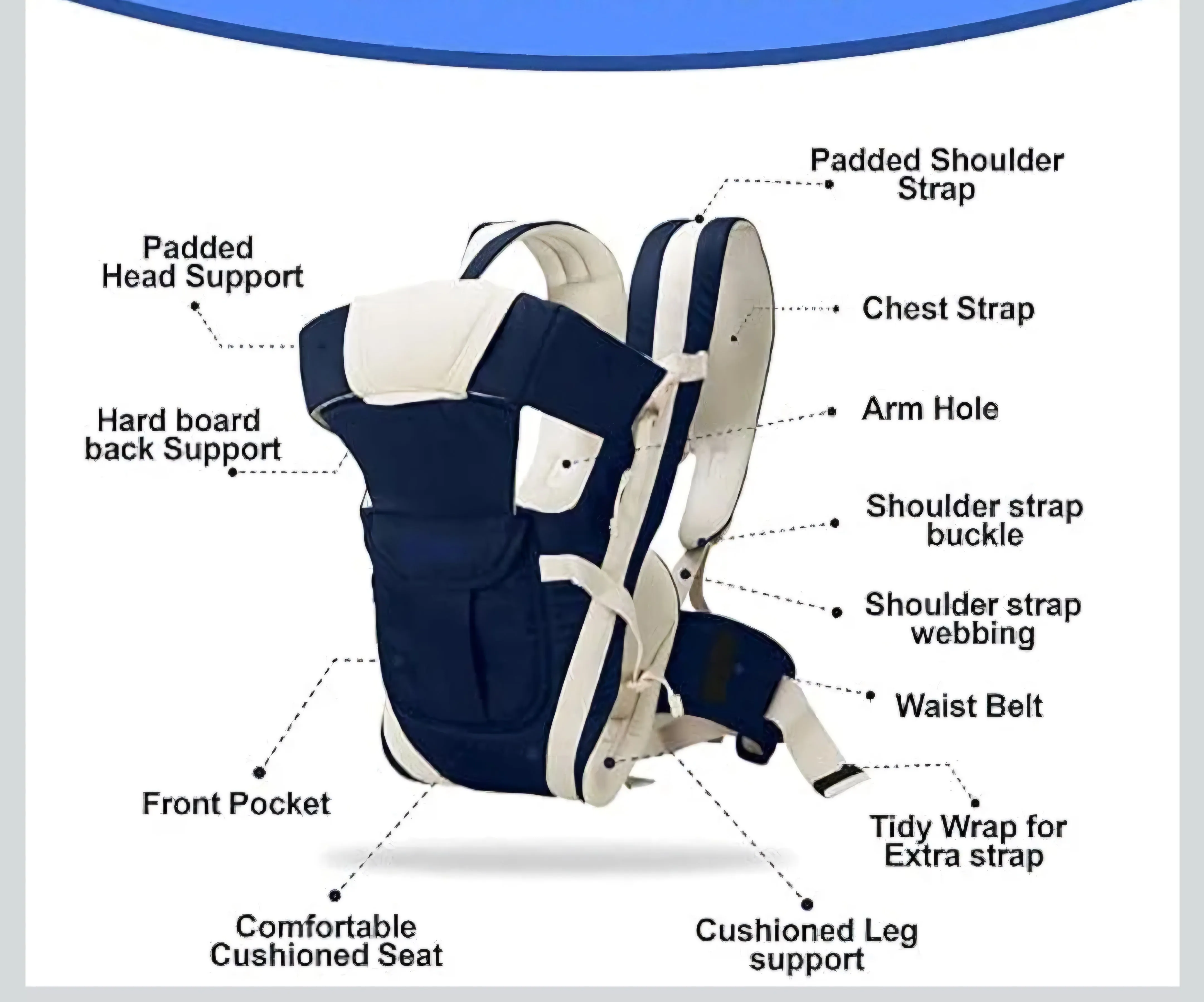 High-Quality Baby Carry Bags for O to 2 Year.