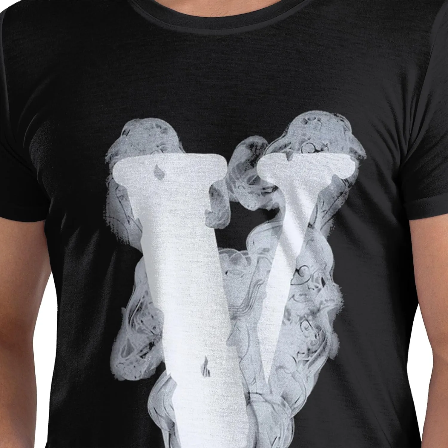 Hip Hop Big V Graphic Shirts for Men Women Casual Crew Neck Short Sleeve T-Shirt Tops for Travel Outdoor Fans Gifts