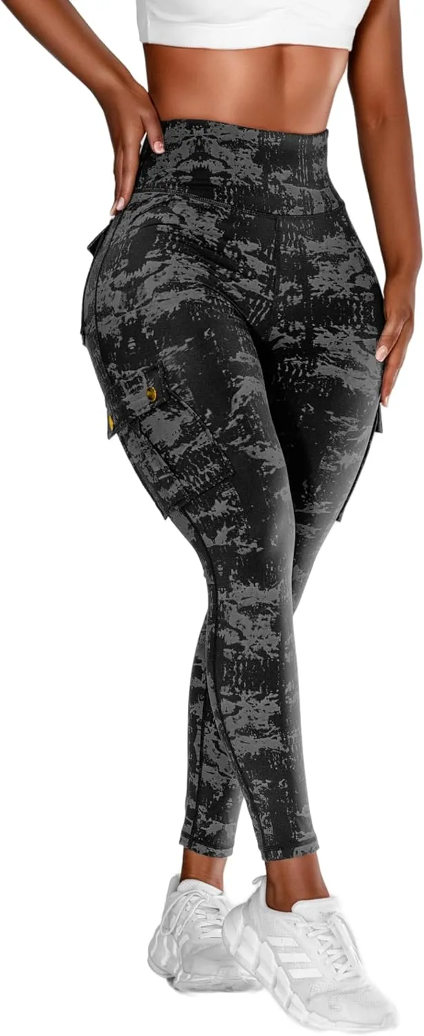 Hip Lift Leggings with Flap Pockets Women's Workout Leggings