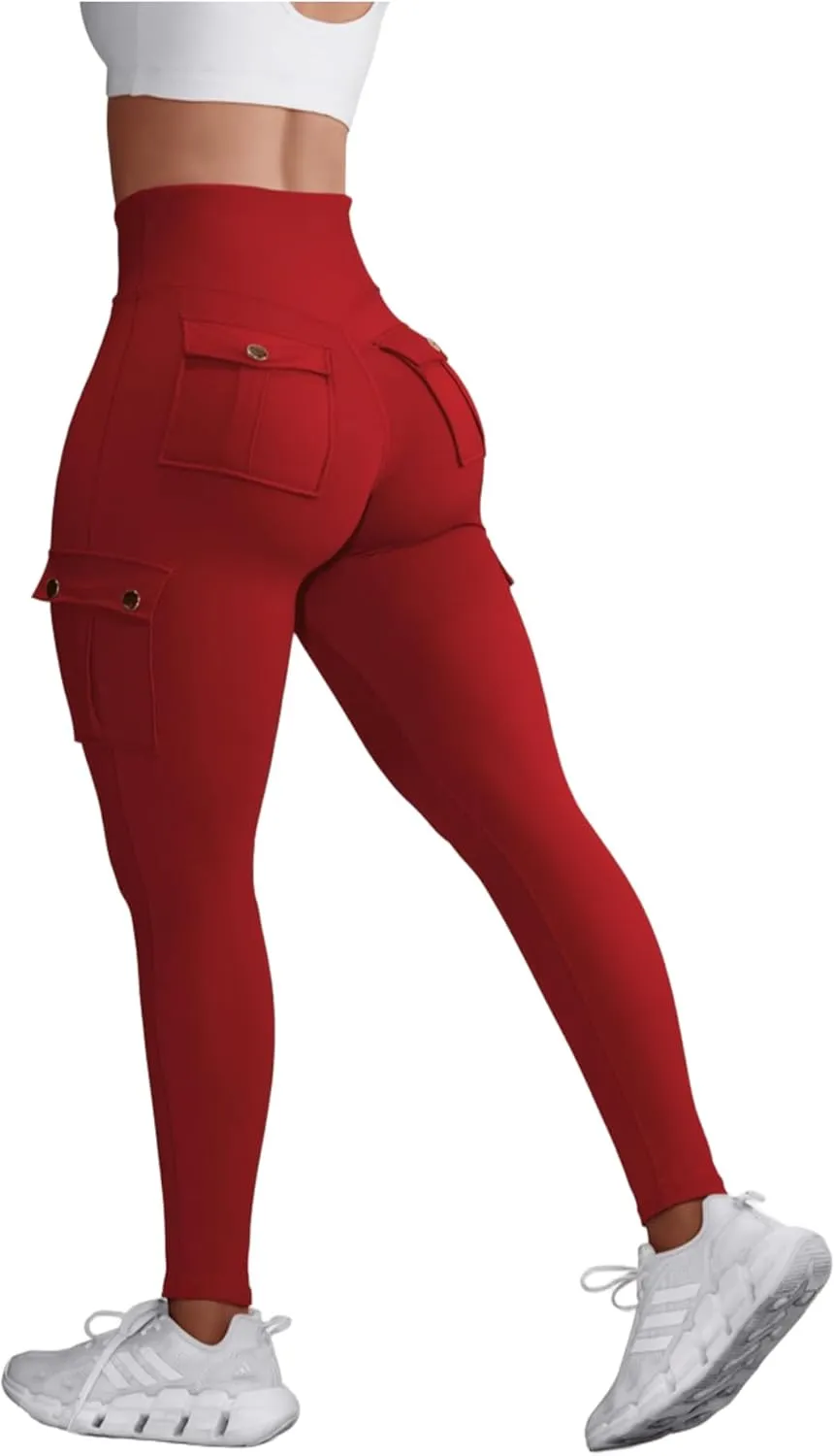 Hip Lift Leggings with Flap Pockets Women's Workout Leggings