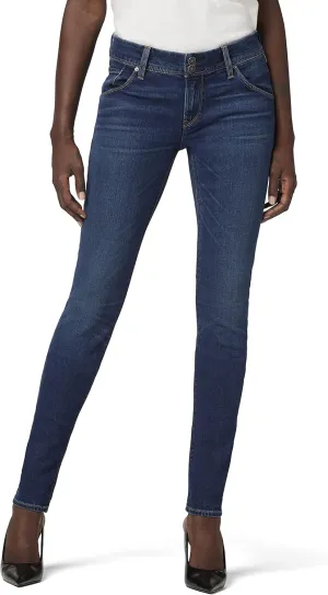 HUDSON Women's Collin Mid Rise Skinny Ankle Jean with Back Flap Pockets