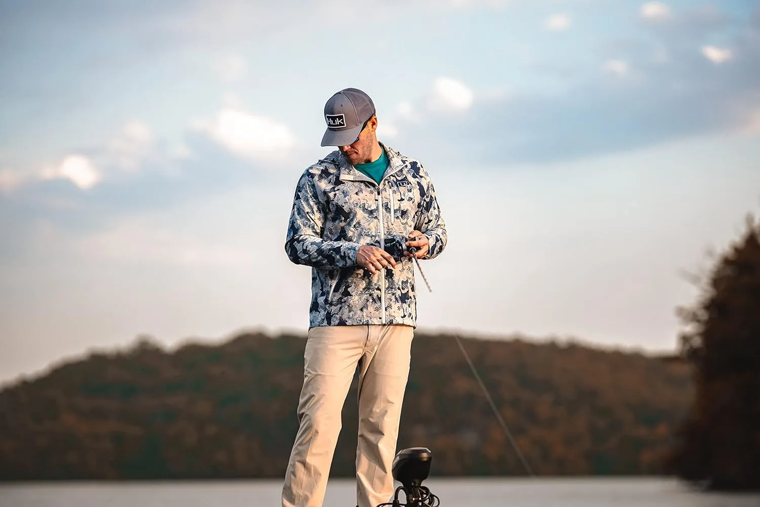 HUK Men's Pursuit Waterproof & Wind Resistant Zip Jacket