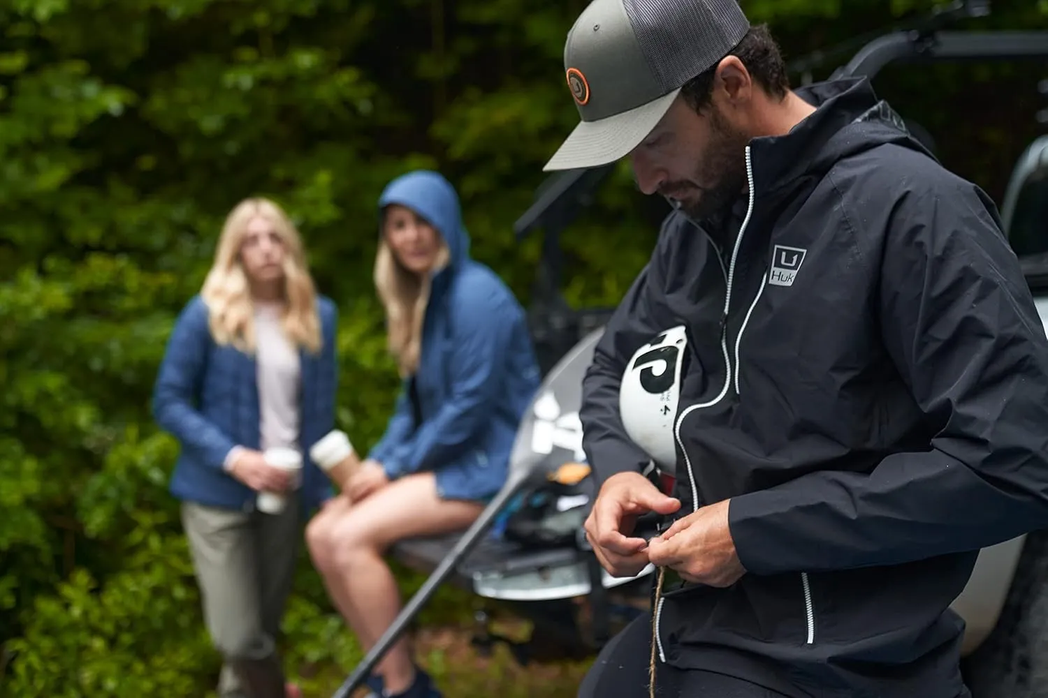 HUK Men's Pursuit Waterproof & Wind Resistant Zip Jacket