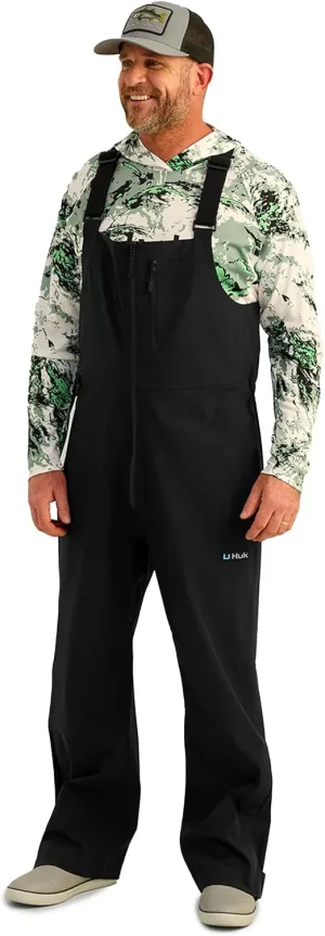 HUK Mens Rover Bib, Windproof & Waterproof Fishing Bibs Overalls
