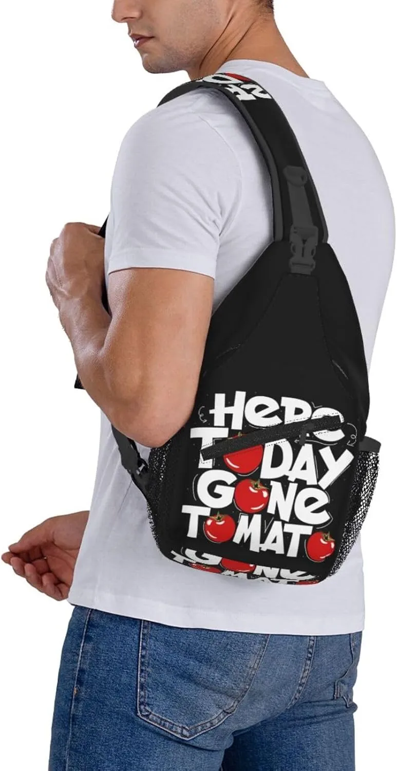 I Am A Veteran My Oath Of Enlistment Sling Bag Adjustable Crossbody Bag Casual Chest Bags Travel Shoulder Backpack