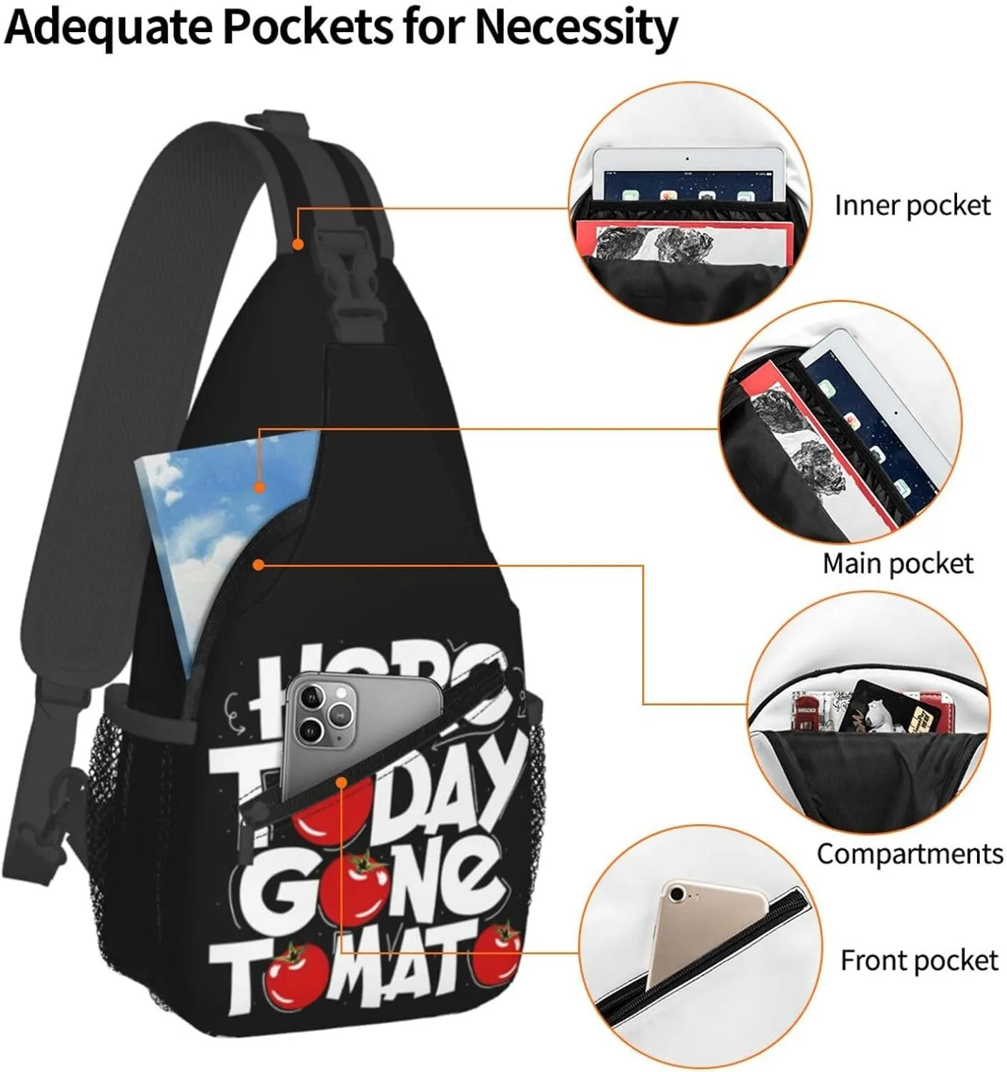I Am A Veteran My Oath Of Enlistment Sling Bag Adjustable Crossbody Bag Casual Chest Bags Travel Shoulder Backpack