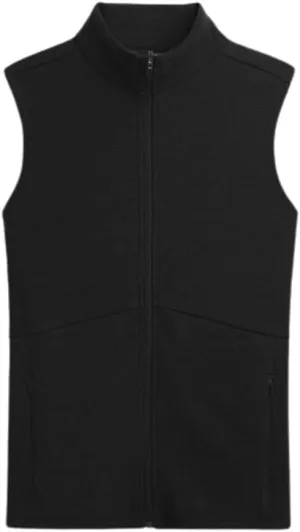 IBEX Merino Wool Shak Full Zipper Vest for Women | Lightweight & Warm Sleeveless Vest | Soft & Breathable Midlayer for Outdoor & Casual Use | Black X-Large