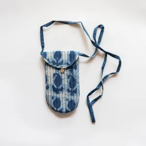Indigo Paisley Hand Block Printed Phone Sling