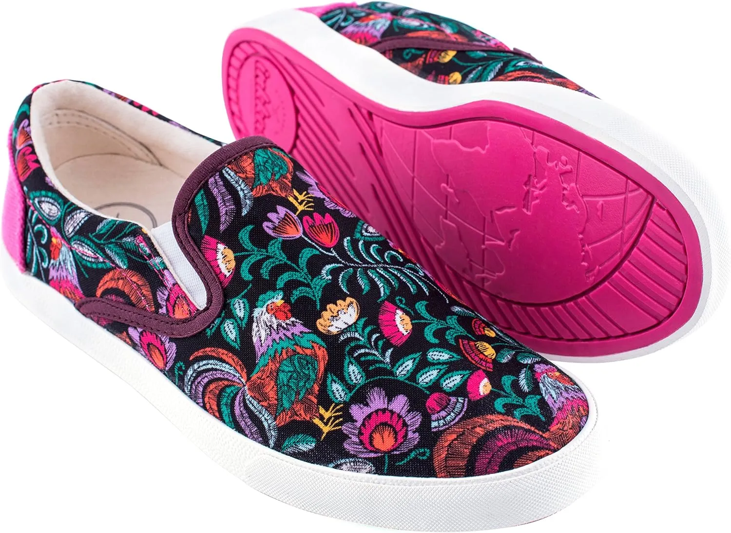 Inkkas - Rooster Slip On Sneaker Canvas Sneaker - Handcrafted Artisan Women's & Men's Casual Shoes
