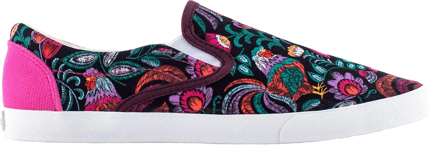 Inkkas - Rooster Slip On Sneaker Canvas Sneaker - Handcrafted Artisan Women's & Men's Casual Shoes