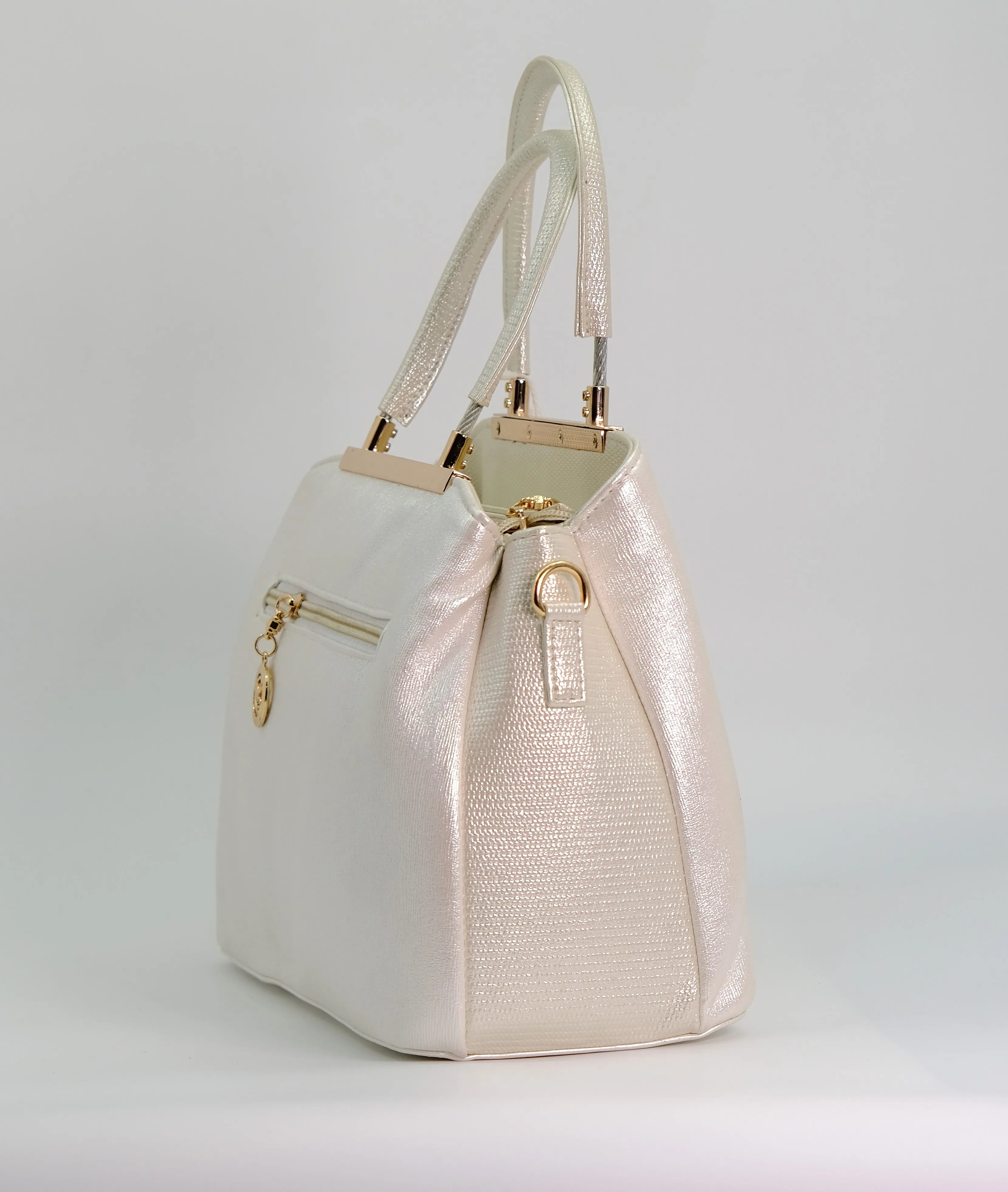 Ivory luxurious women's handbag