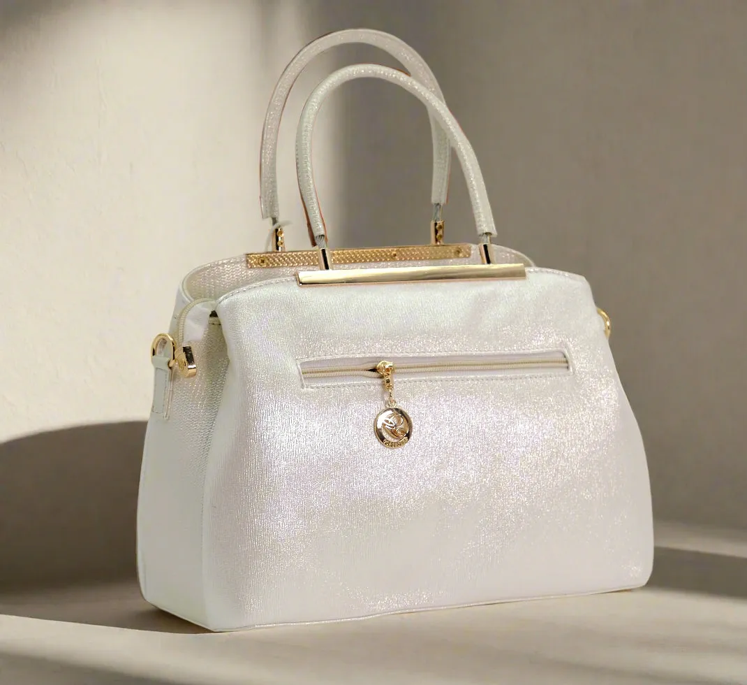 Ivory luxurious women's handbag
