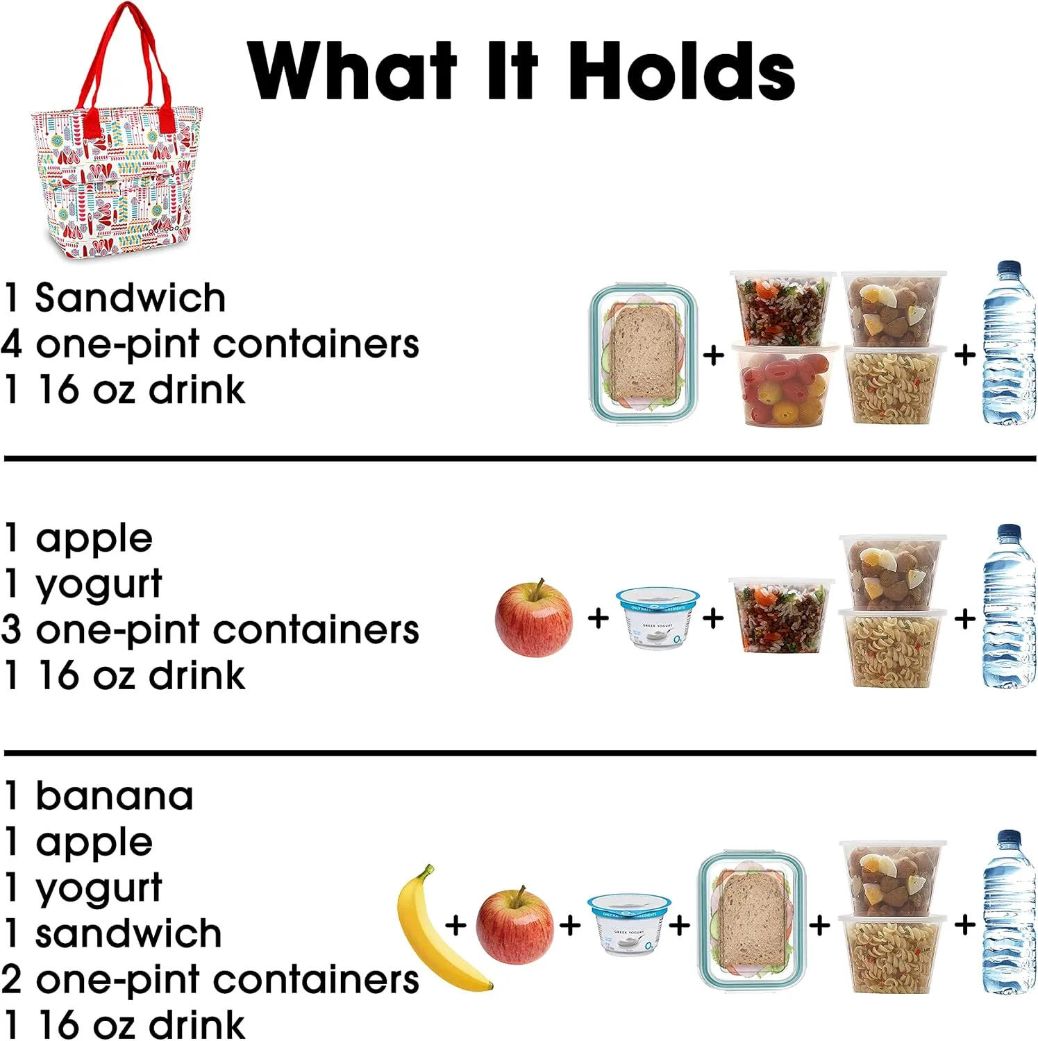 J World New York Lola Lunch Tote, Heart Factory, One Size