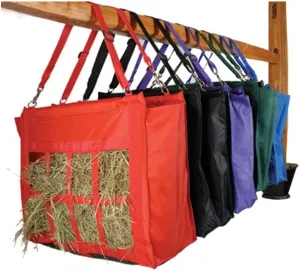 Jacks Imports Slow Feed Hay Bag Tote-16 Hole FOREST