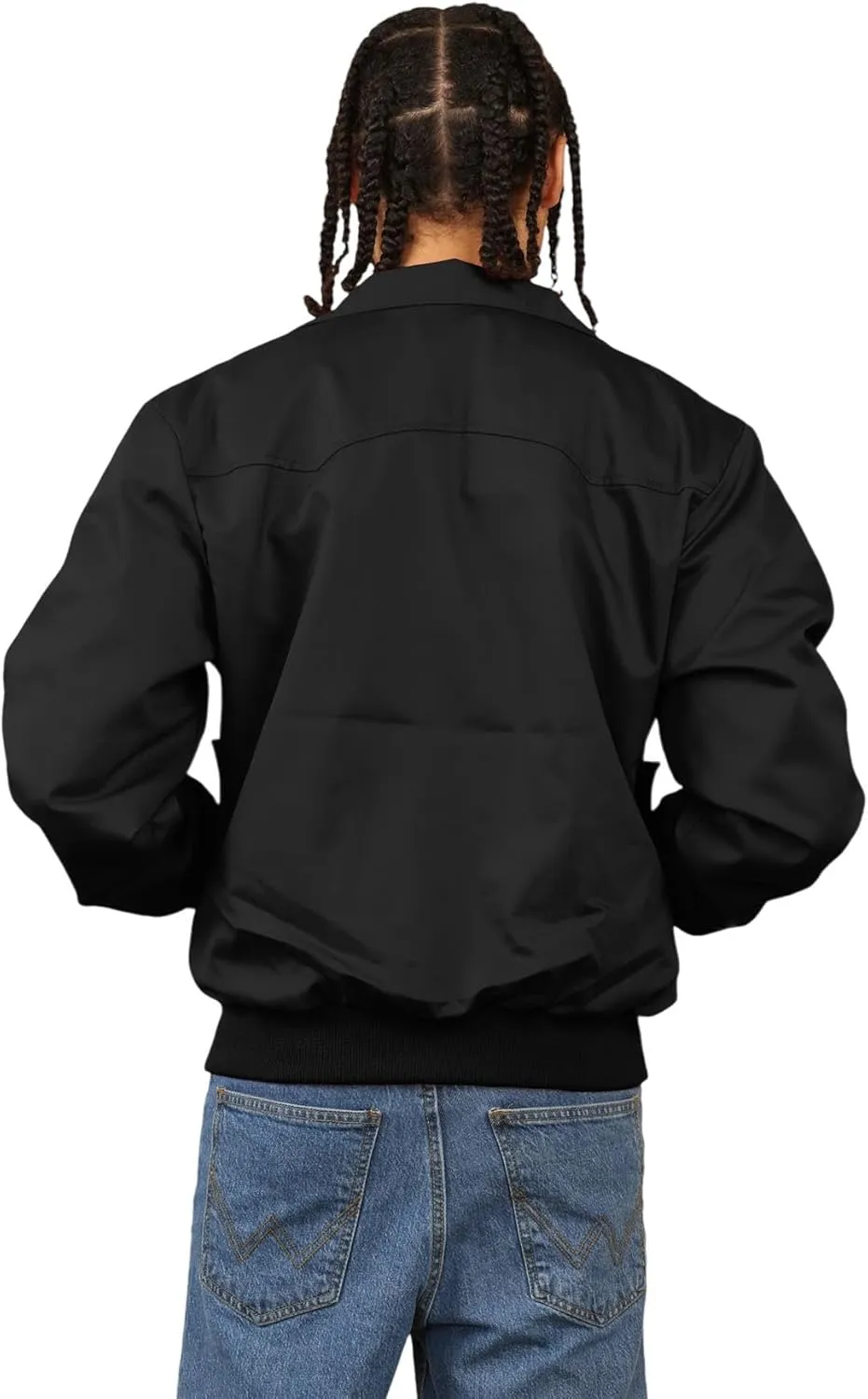 Janisramone® Classic Zip UP Men's Harrington Jacket, 1970 s Retro Vintage Bomber Jacket, Men Lightweight Jacket for Fall