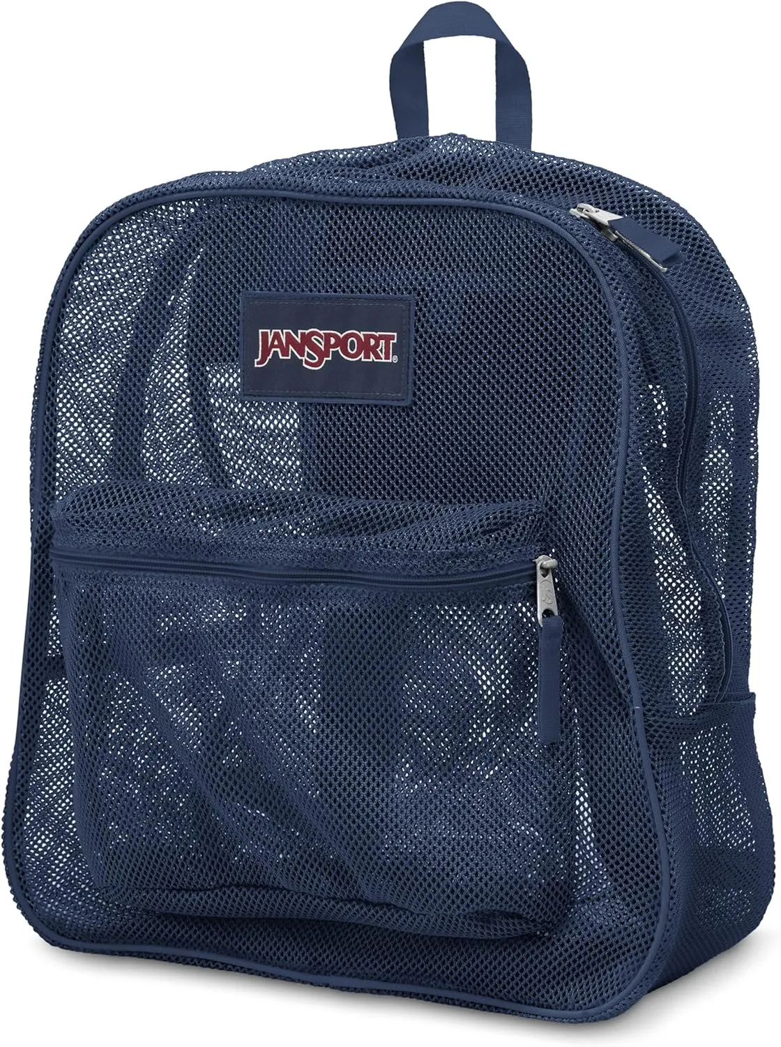 JanSport Mesh Pack - See Through Backpack Ideal for Class, Work, Travel, or Beach Outings, Navy