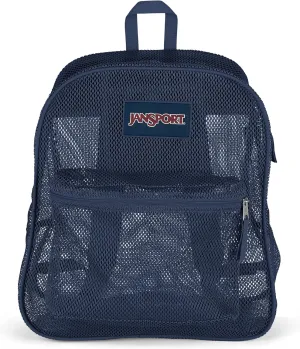 JanSport Mesh Pack - See Through Backpack Ideal for Class, Work, Travel, or Beach Outings, Navy