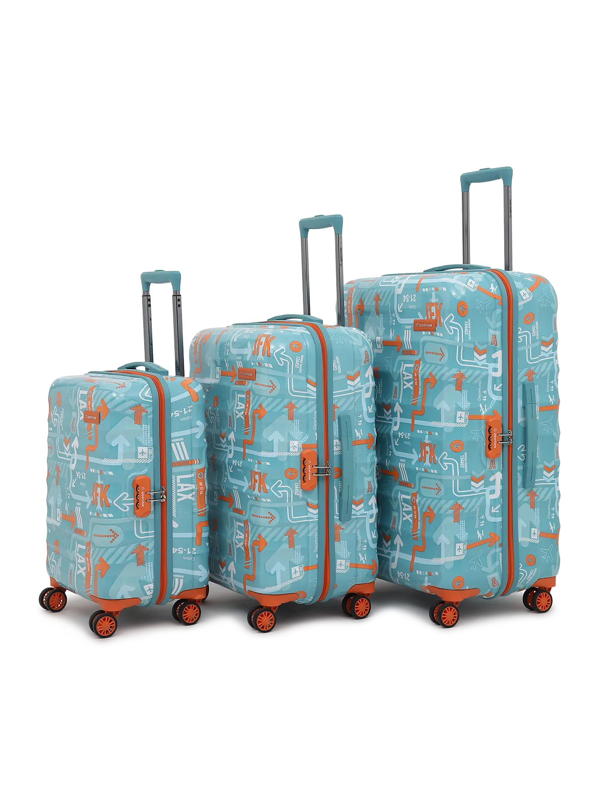 JFK Teal Blue Set of 3 (S M L) Trolley