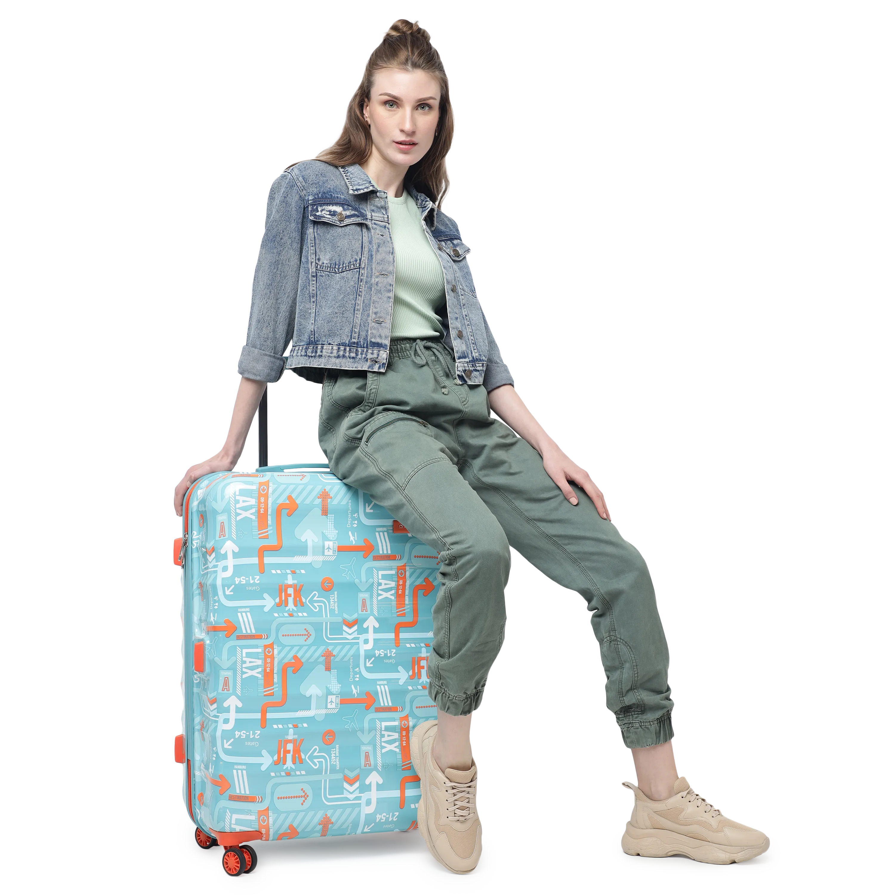 JFK Teal Blue Set of 3 (S M L) Trolley