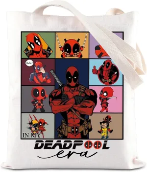 JNIAP Cartoon Movies Themed Tote Bag Anti Super Hero League Comics Character Grocery Bag